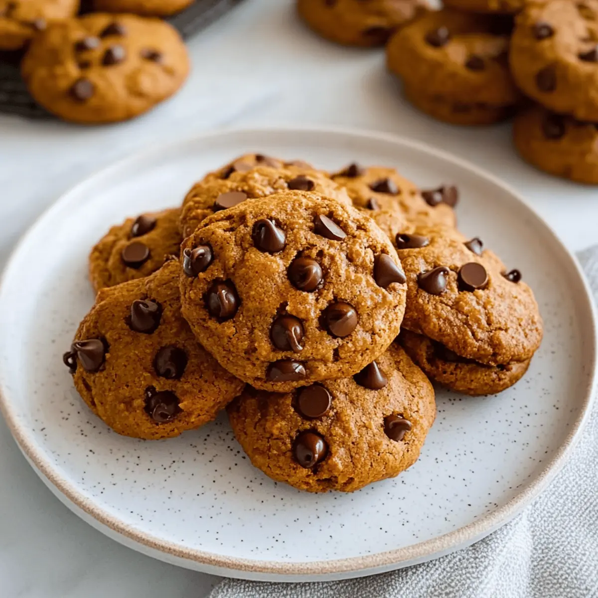 Pumpkin Chocolate Chip Cookies That Melt in Your Mouth