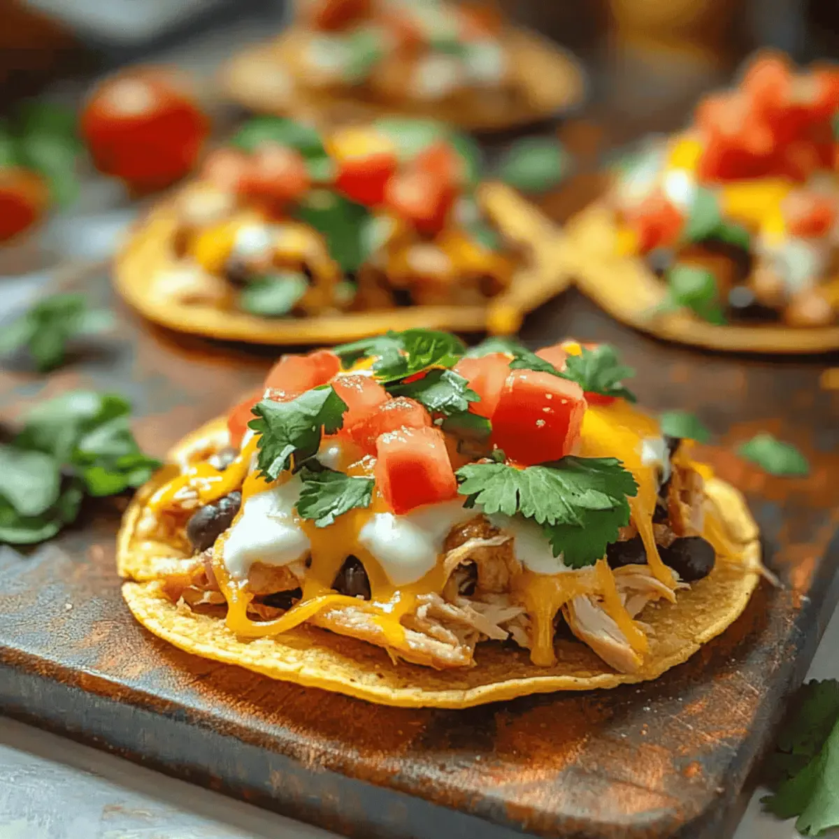 Delicious Rotisserie Chicken Tostadas in Just 30 Minutes