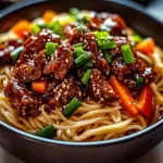 Sticky Beef Noodles