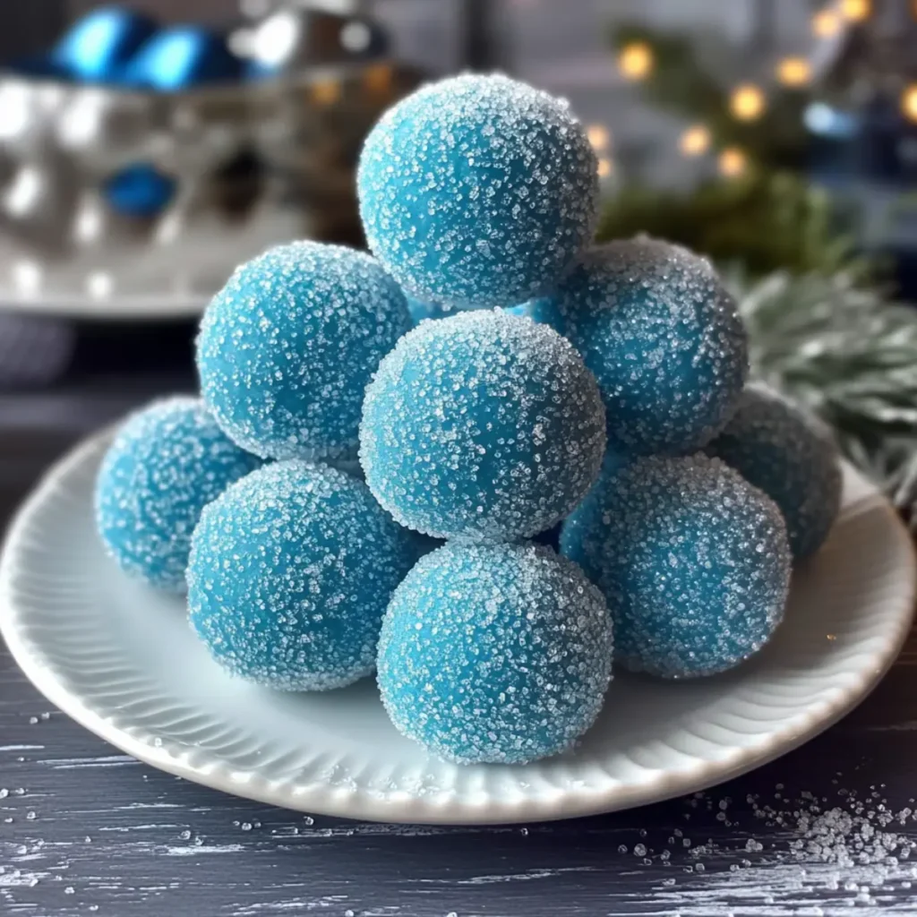 Blue Christmas Truffles
