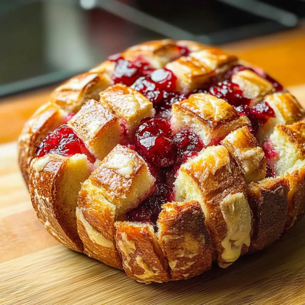 Cranberry Brie Pull-Apart Bread