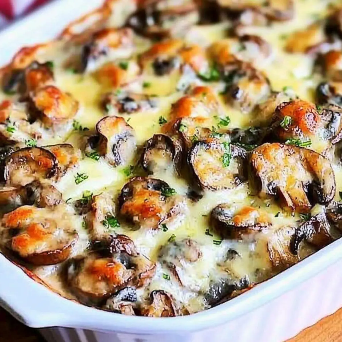Cheesy Mushroom Casserole