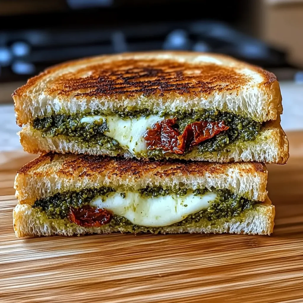 Sun-Dried Tomato Pesto Grilled Cheese