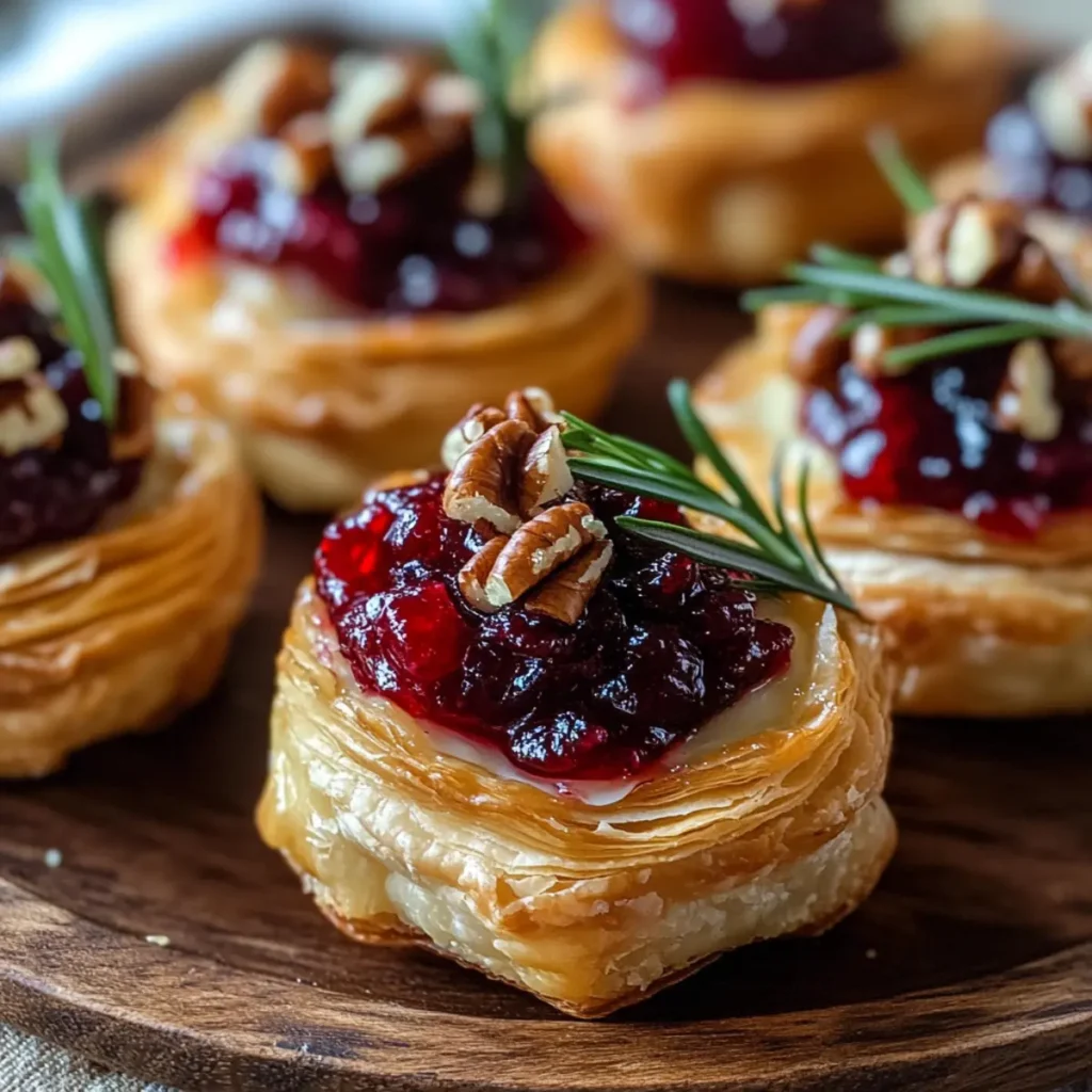 Baked Cranberry Brie Bites