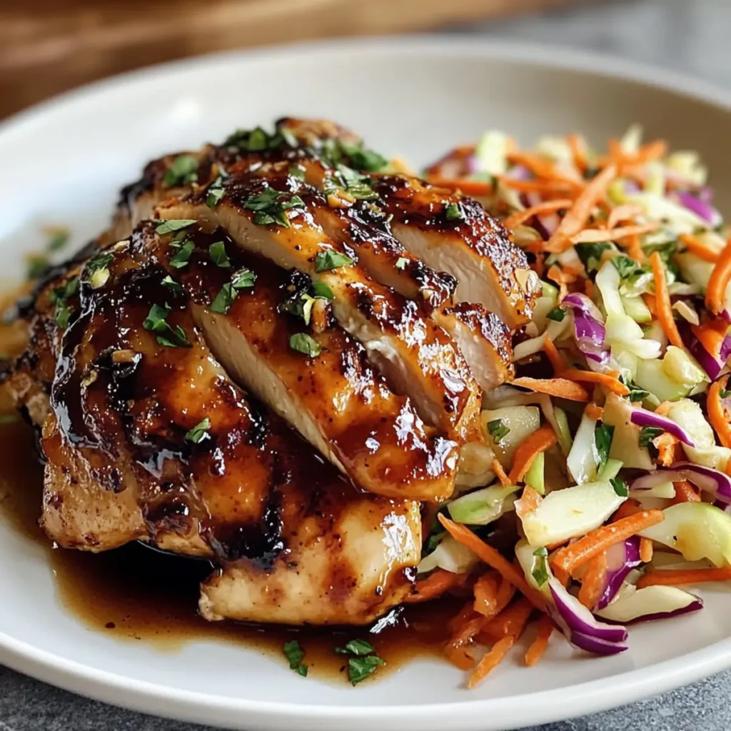 Apple Cider Chicken with Crisp Autumn Slaw Shines