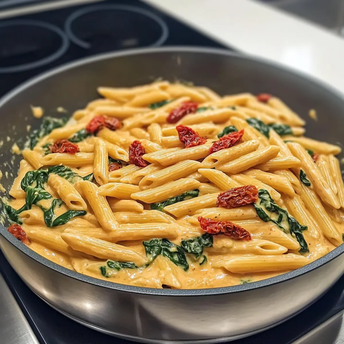 One-Pot Spinach Tomato Pasta