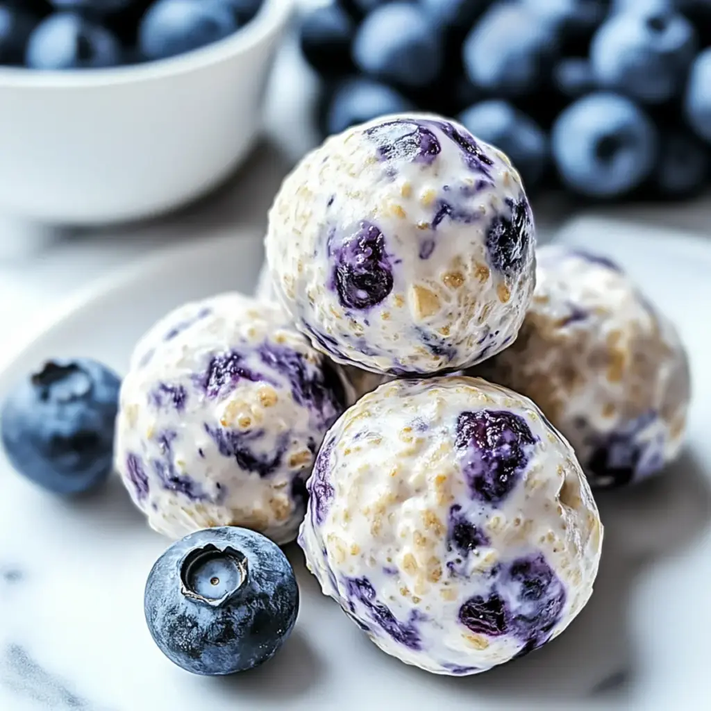 Blueberry Cheesecake Protein Bites