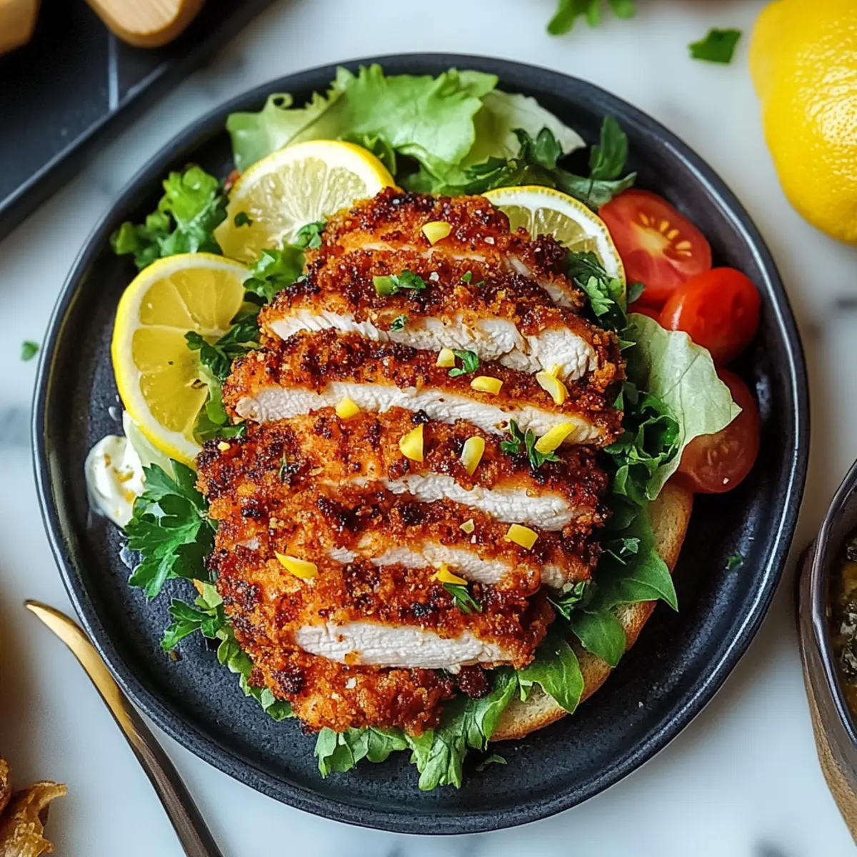 Crispy Lemon Pepper Chicken Sandwich