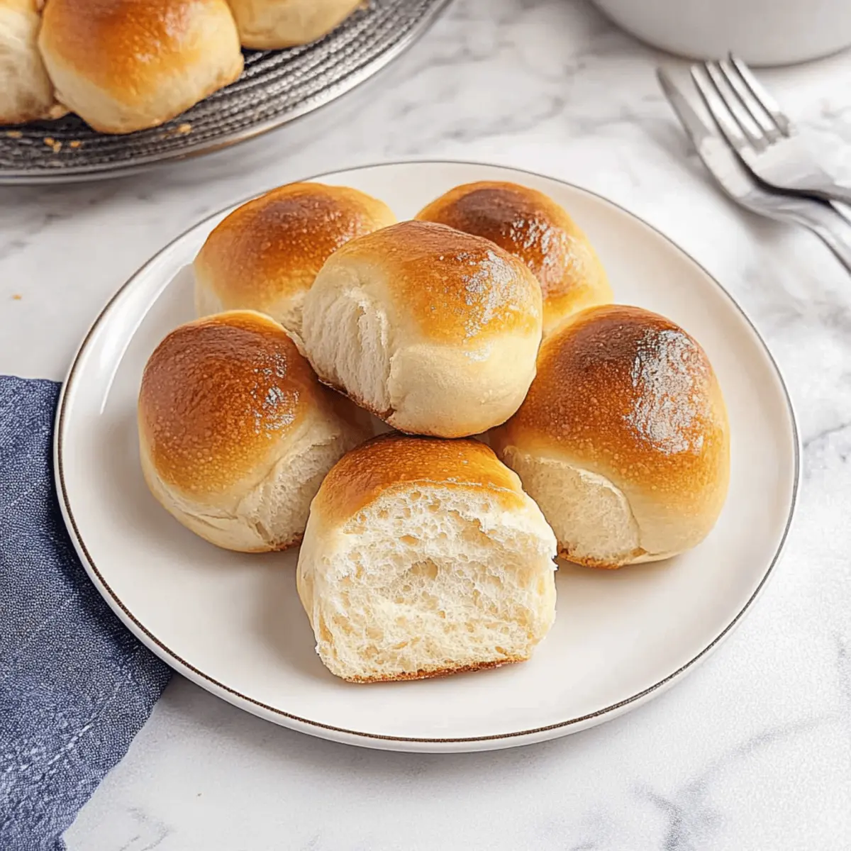 Fluffy Dinner Rolls Made Easy with Two Ingredients