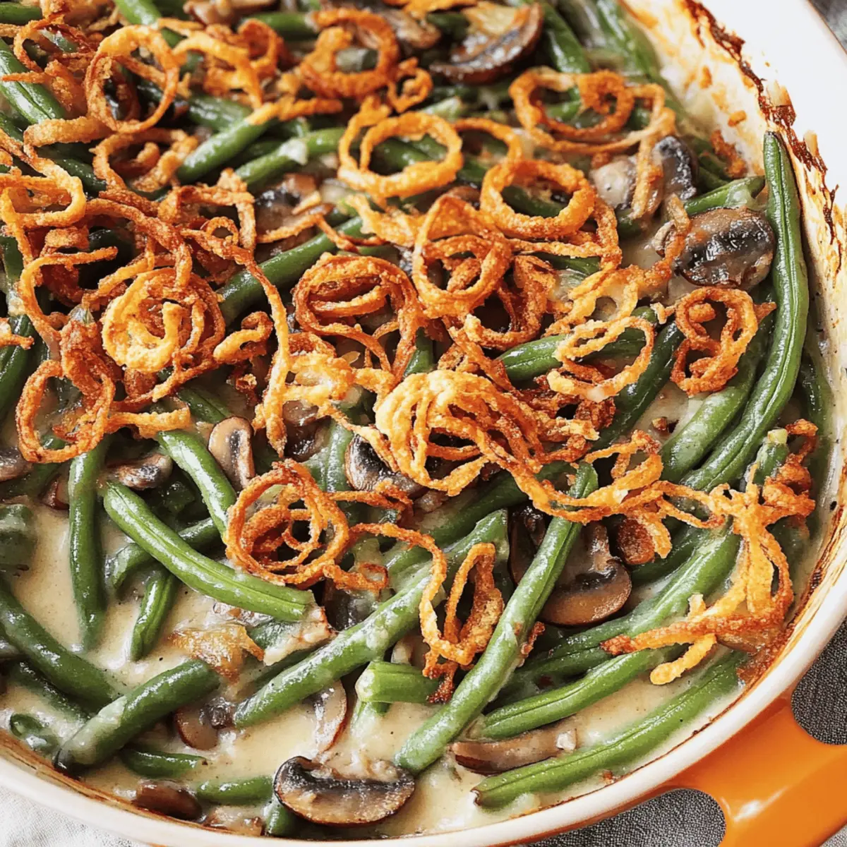 Hearty Green Bean Casserole Made from Scratch for Everyone