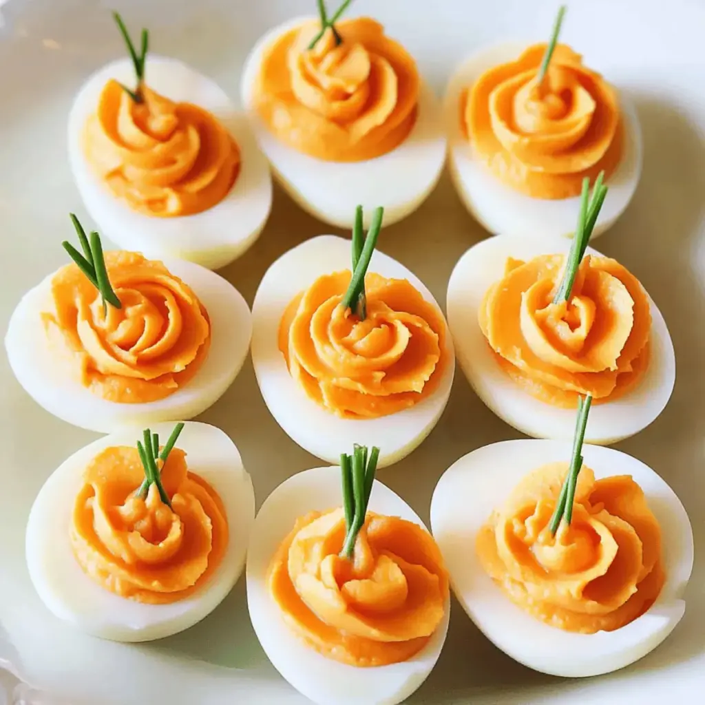 Pumpkin Deviled Eggs