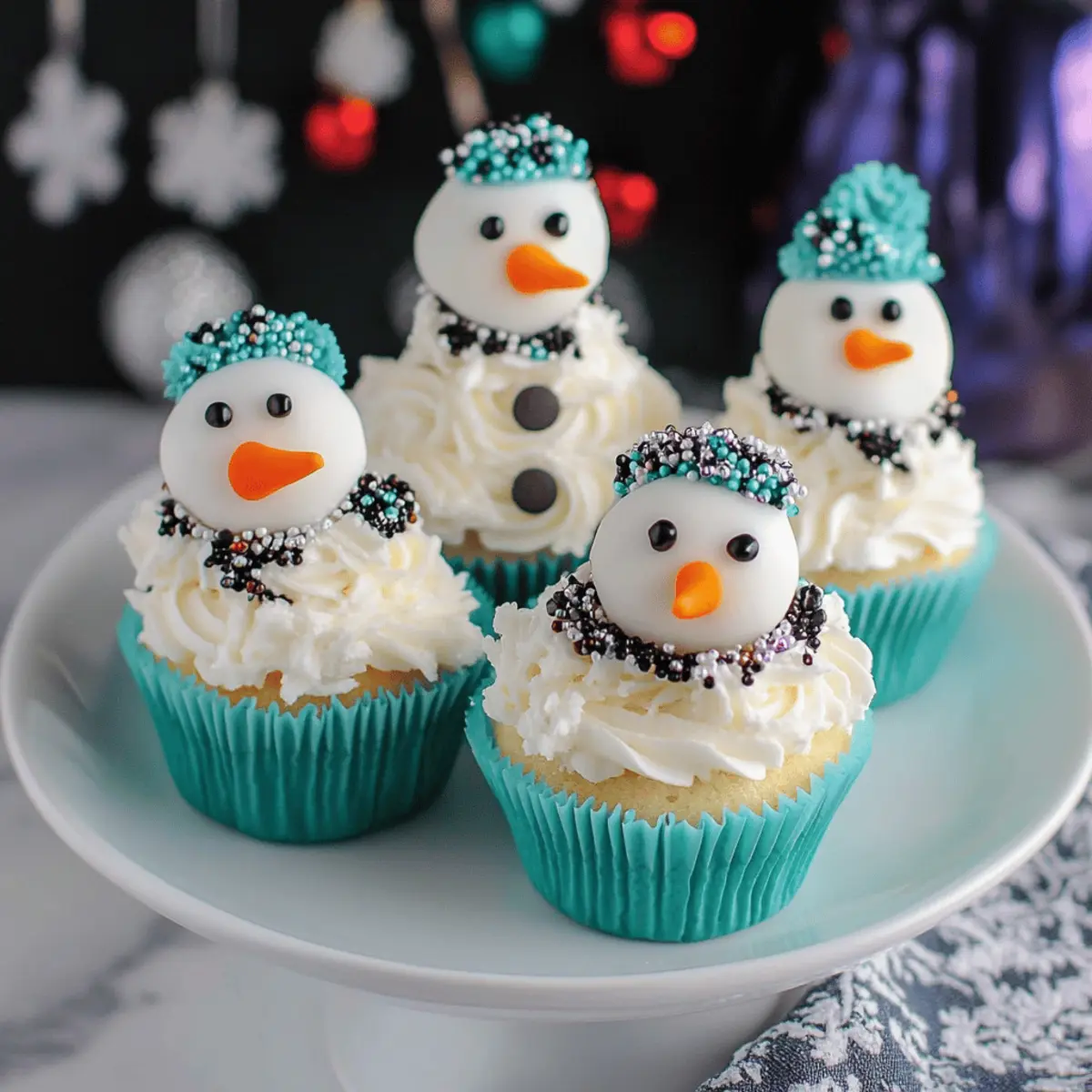 Snowman Cupcakes That Melt Hearts This Holiday Season