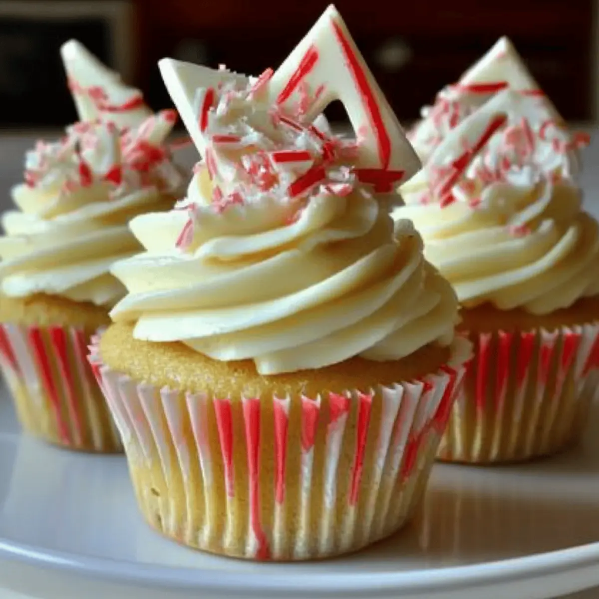 Irresistible White Chocolate Peppermint Mousse Cupcakes Delight