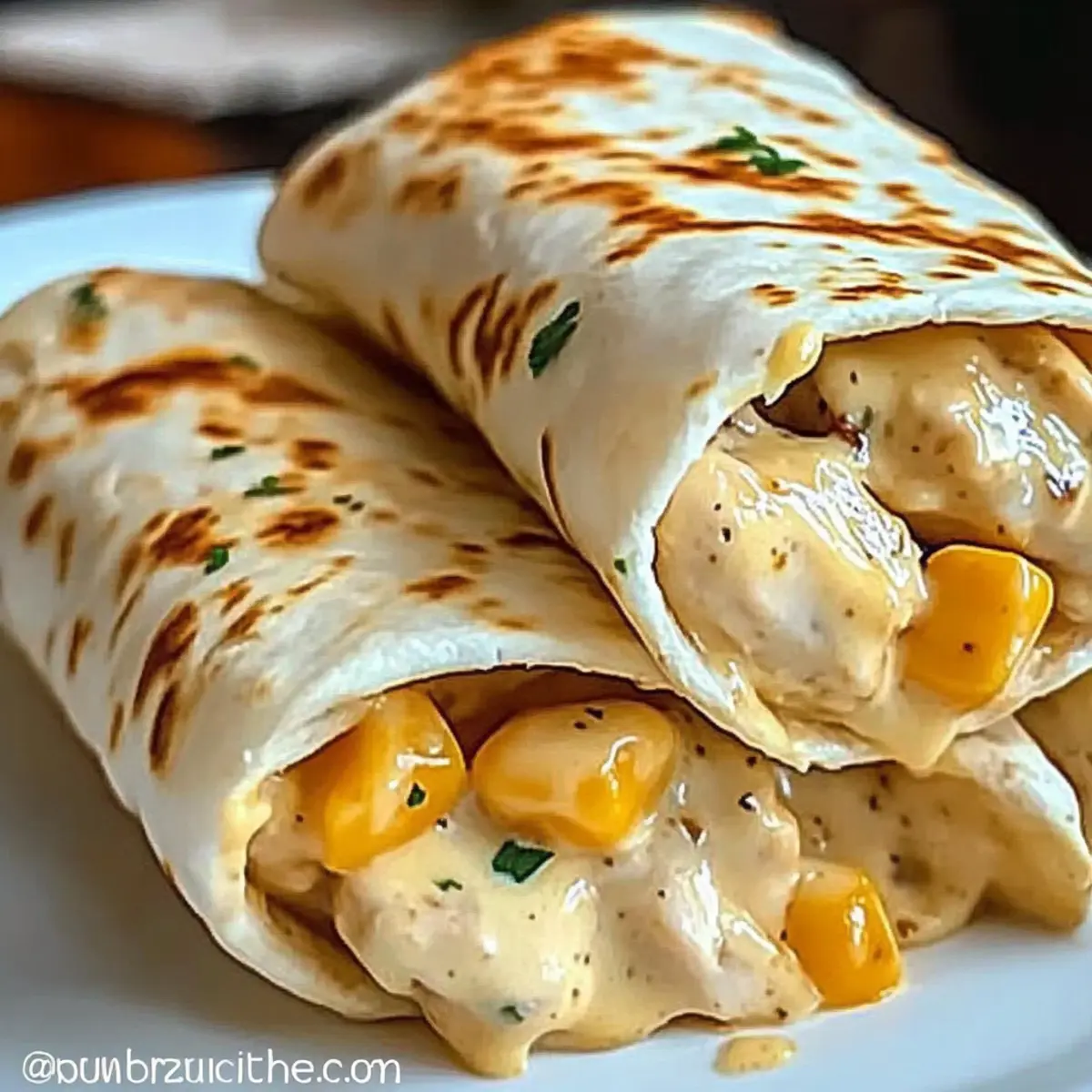Quick Cheesy Chicken Wrap
