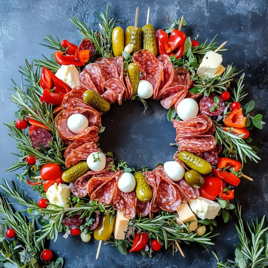 Christmas Wreath Charcuterie