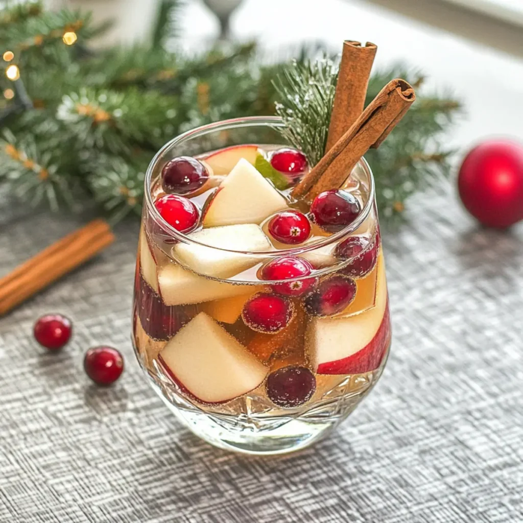Festive White Christmas Sangria
