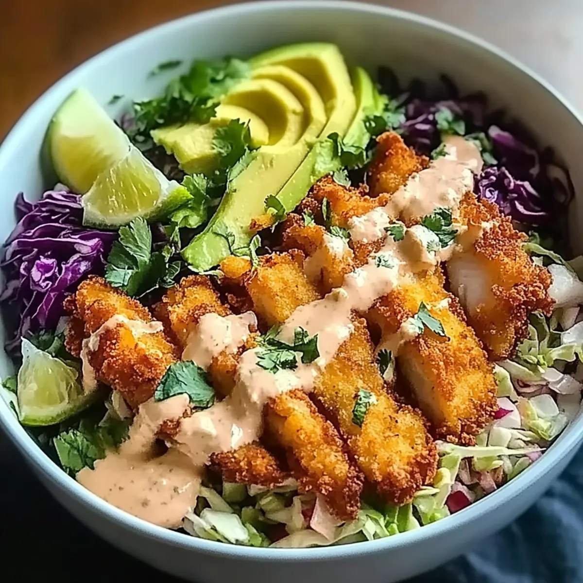 Crispy Fish Taco Bowls