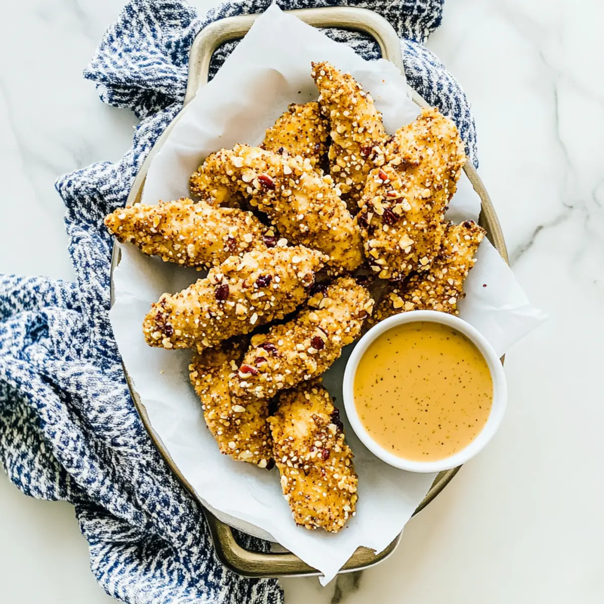 Oven-Fried Pretzel Chicken Tenders