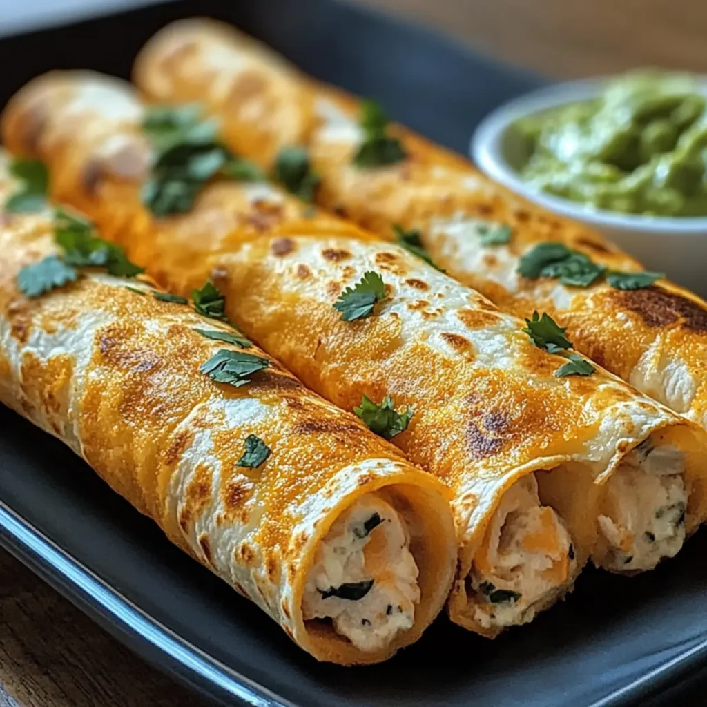 Crispy Chicken Taquitos