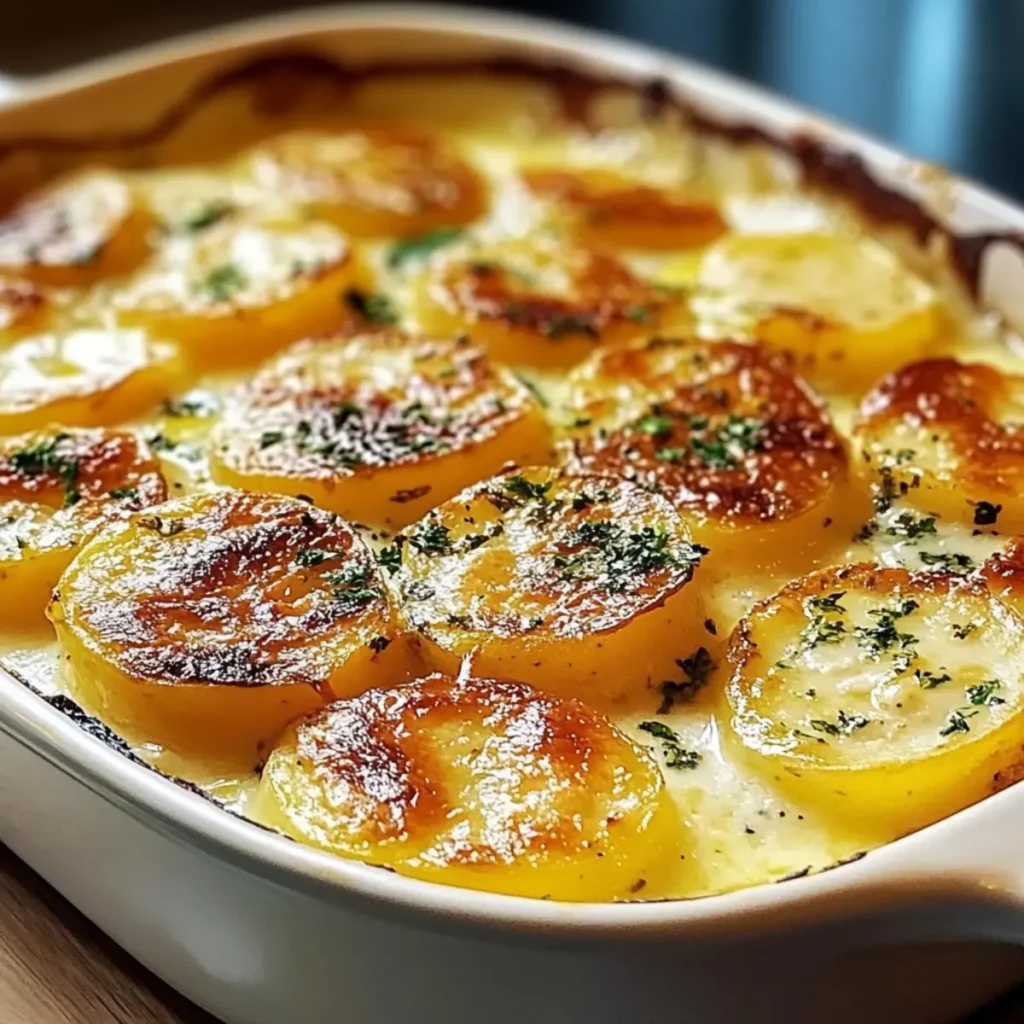 Ruth’s Chris-Inspired Potatoes au Gratin