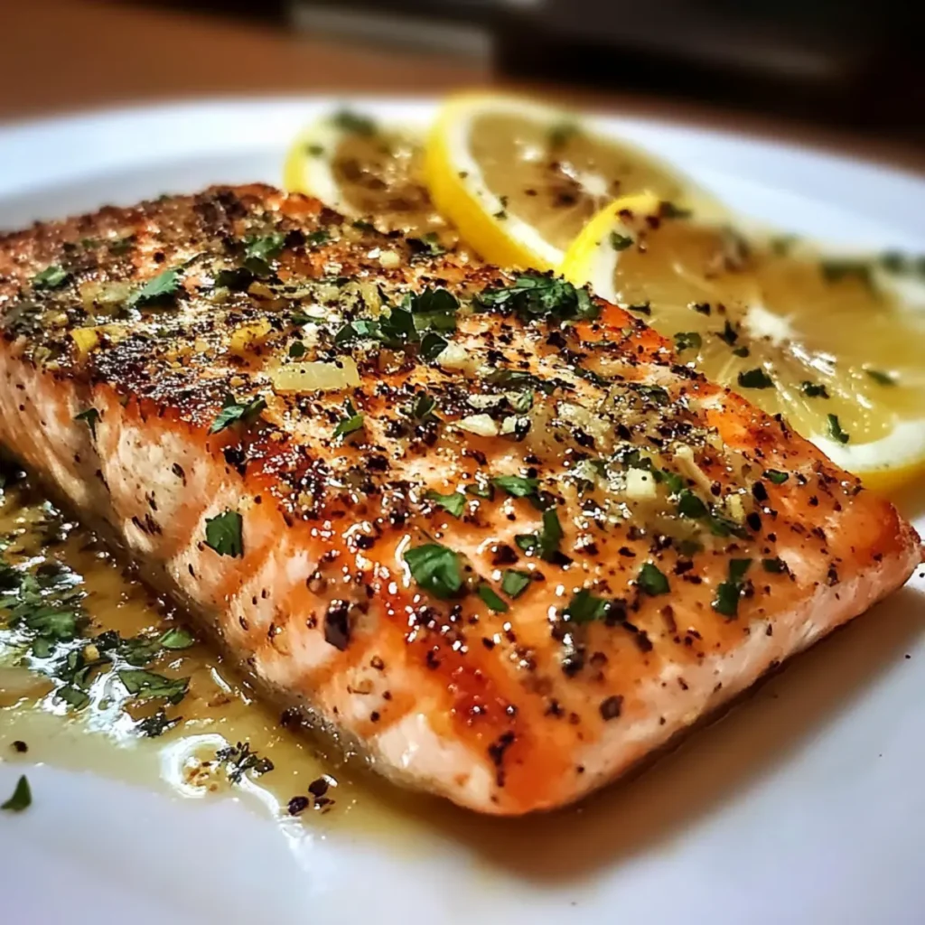 Garlic Lemon Roasted Salmon