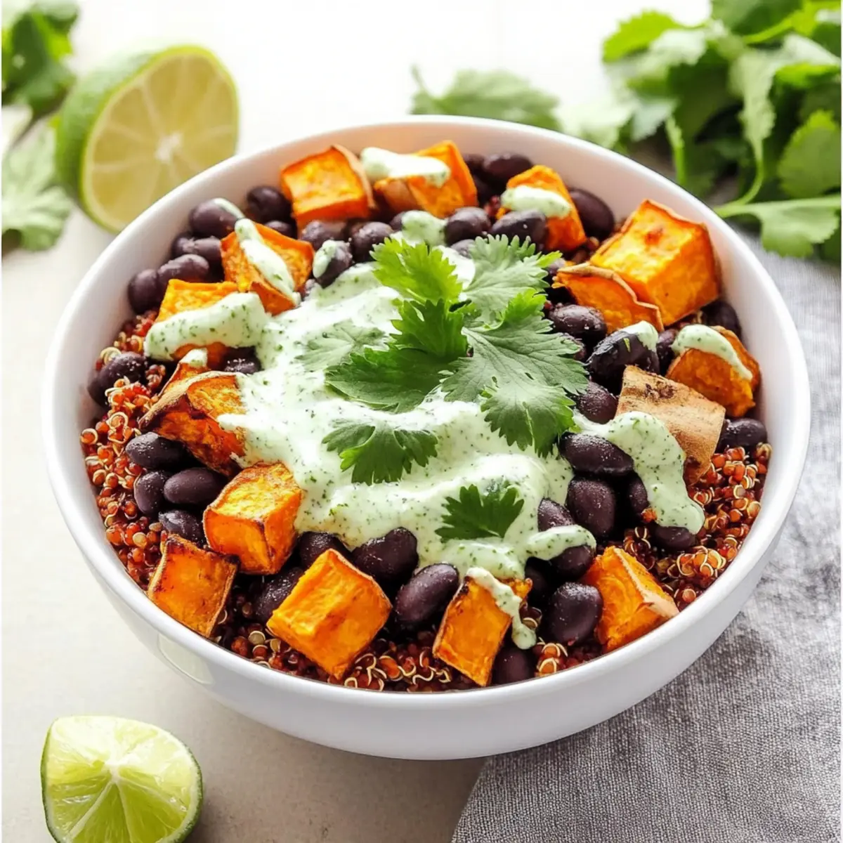 Irresistible Sweet Potato and Black Bean Quinoa Bowls