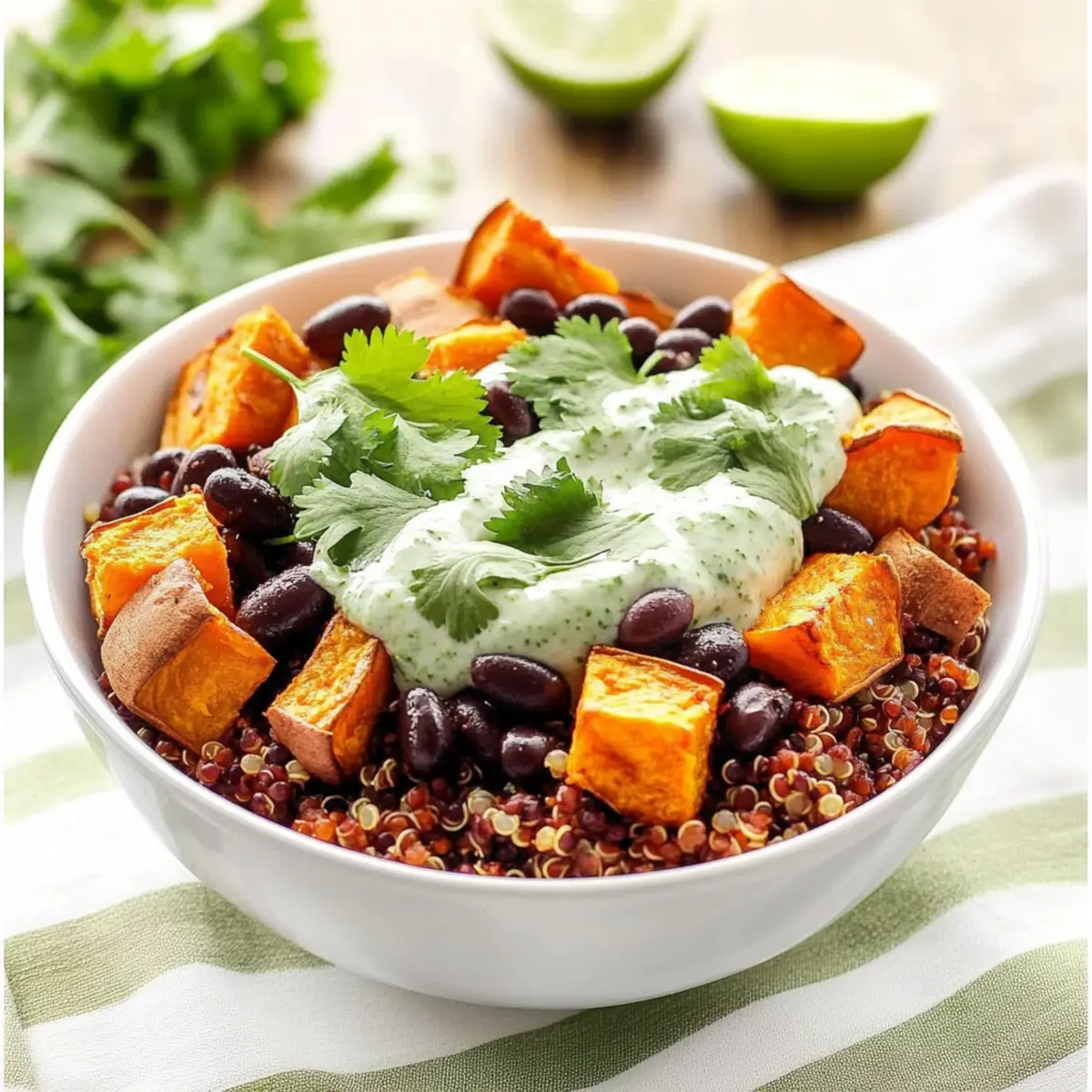 Irresistible Sweet Potato and Black Bean Quinoa Bowls