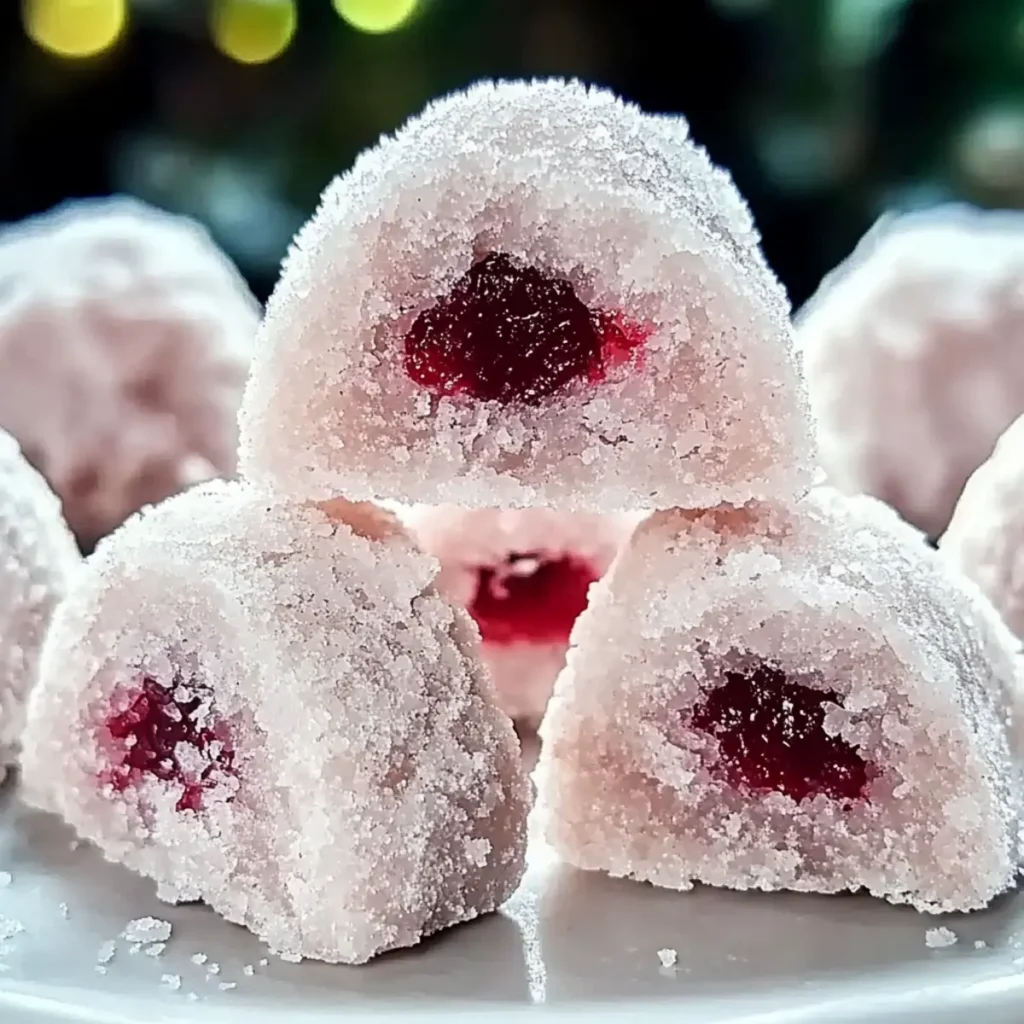 Cherry Snowball Cookies