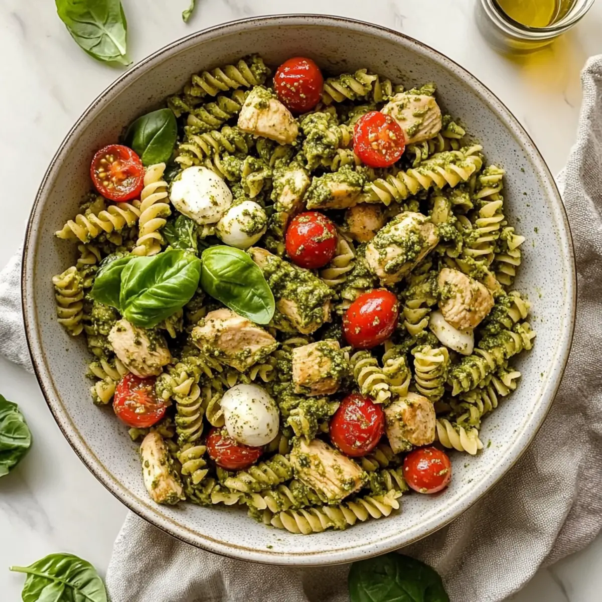 Chicken Pesto Pasta Salad