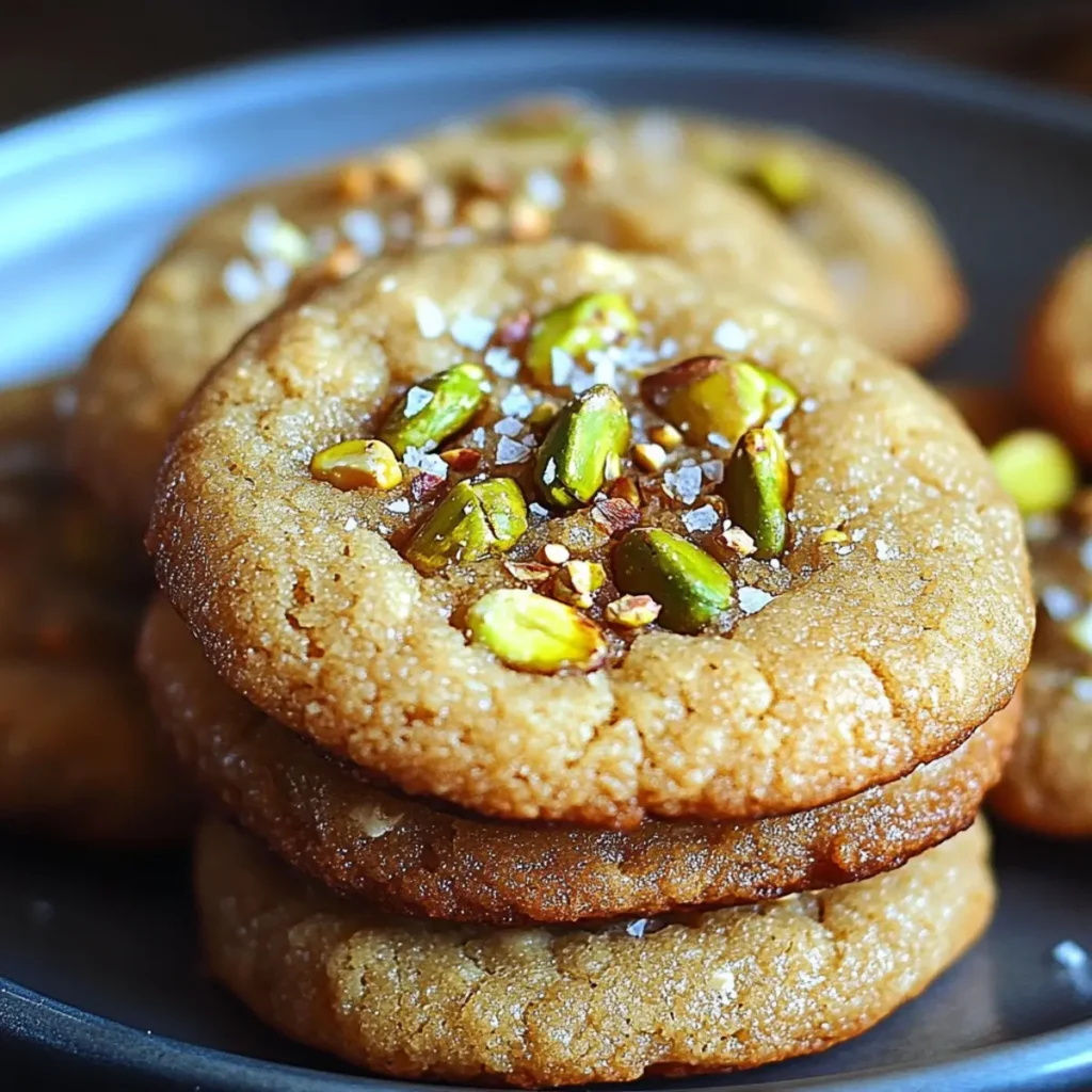 Salted Honey Pistachio Cookies