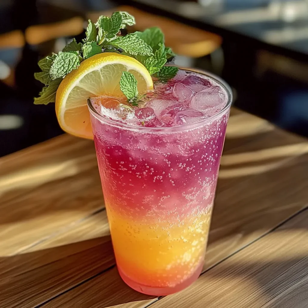 Honey Lemon Pink Soda