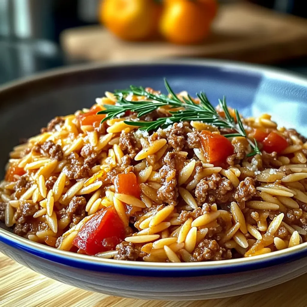 Ground Beef Orzo Recipe
