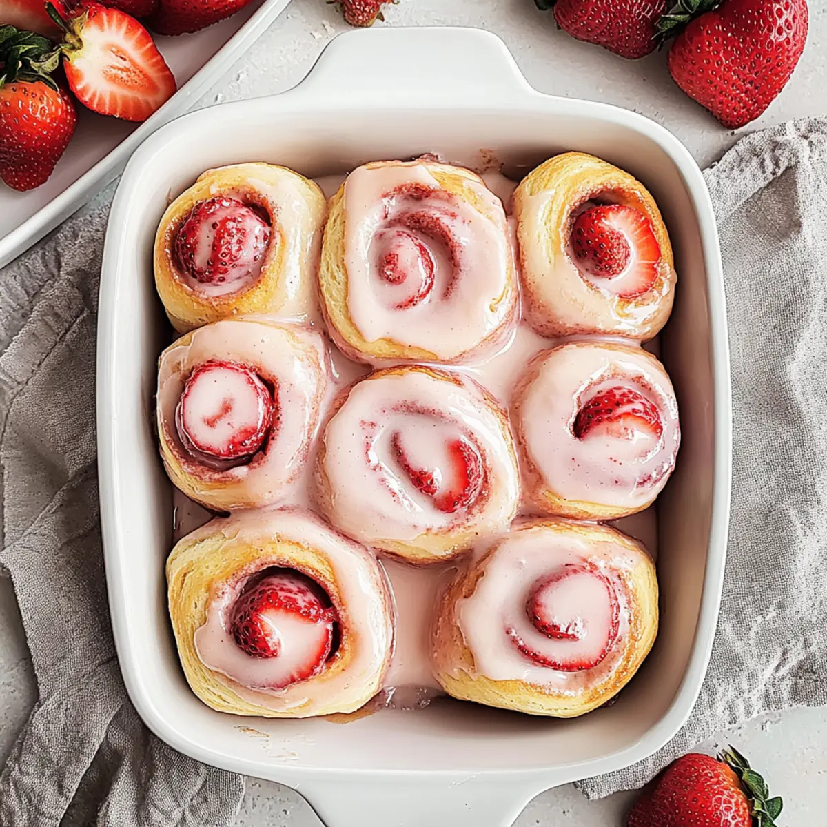 Strawberry Cinnamon Rolls