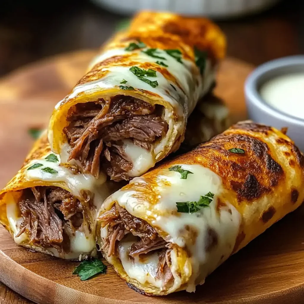 French Dip Tortilla Roll Ups