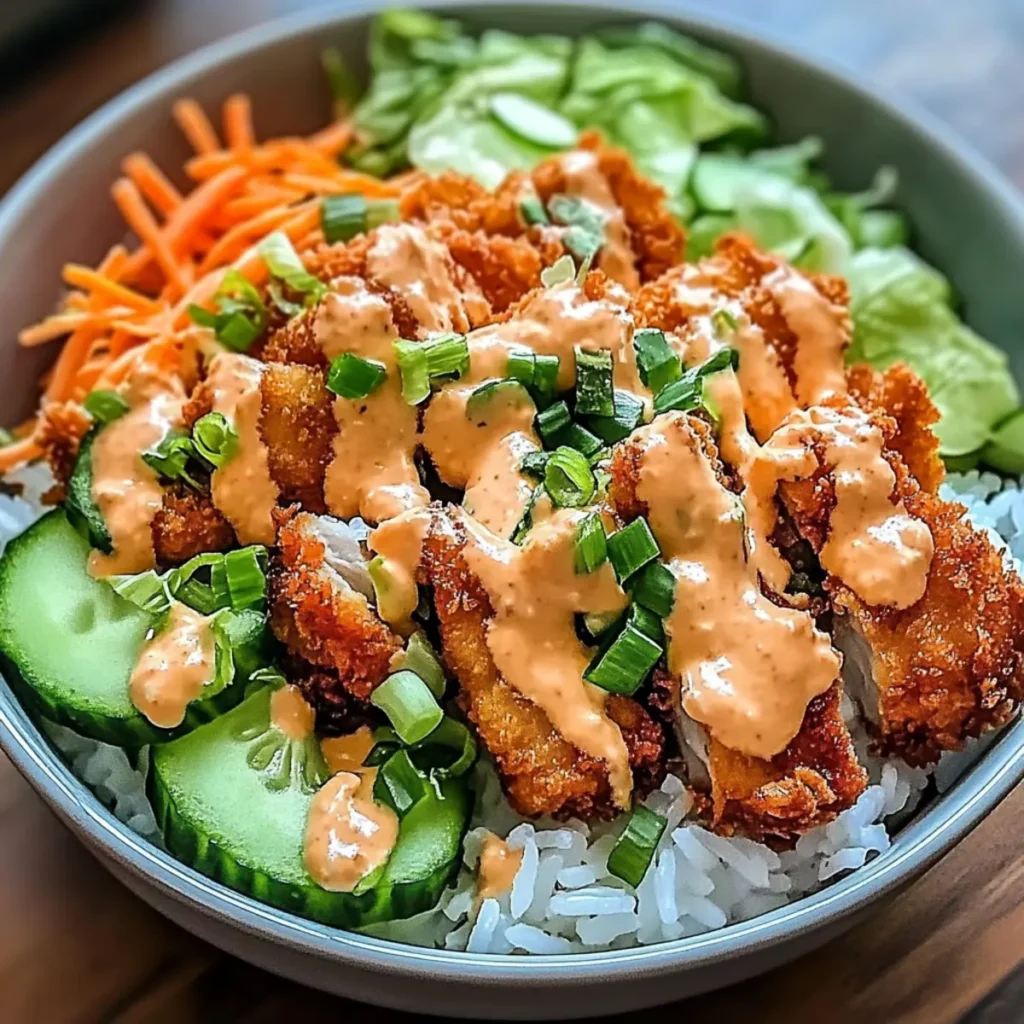 Bang Bang Chicken Rice Bowl
