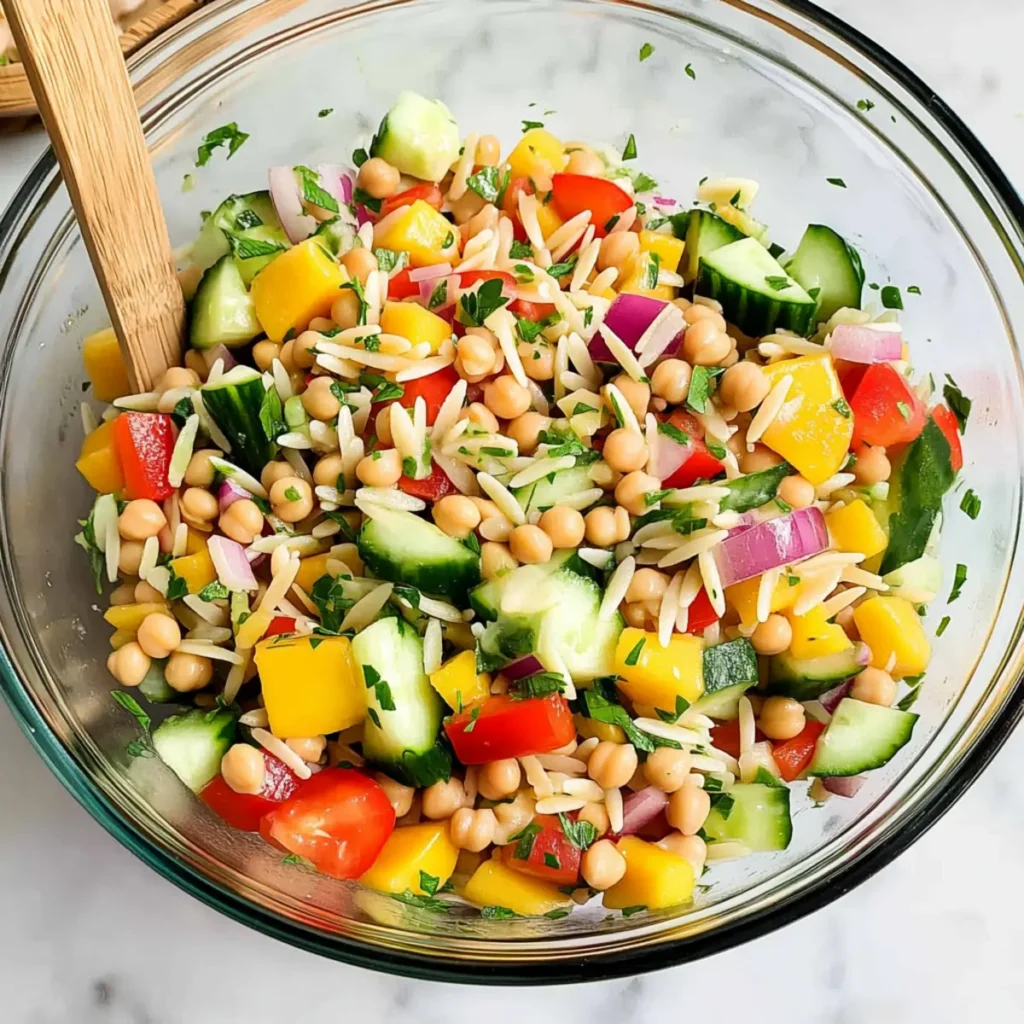 Rainbow Orzo Salad