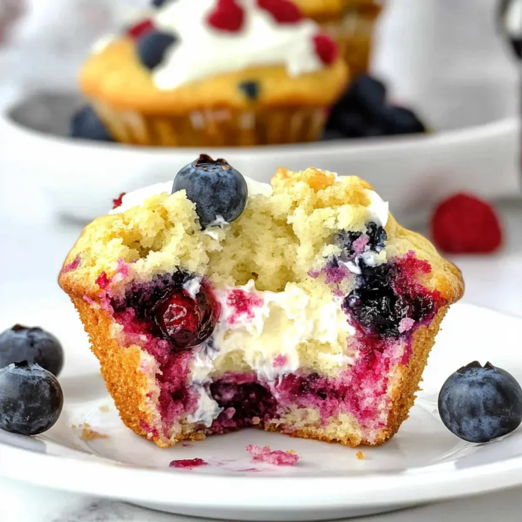 Berry Cream Cheese Muffins