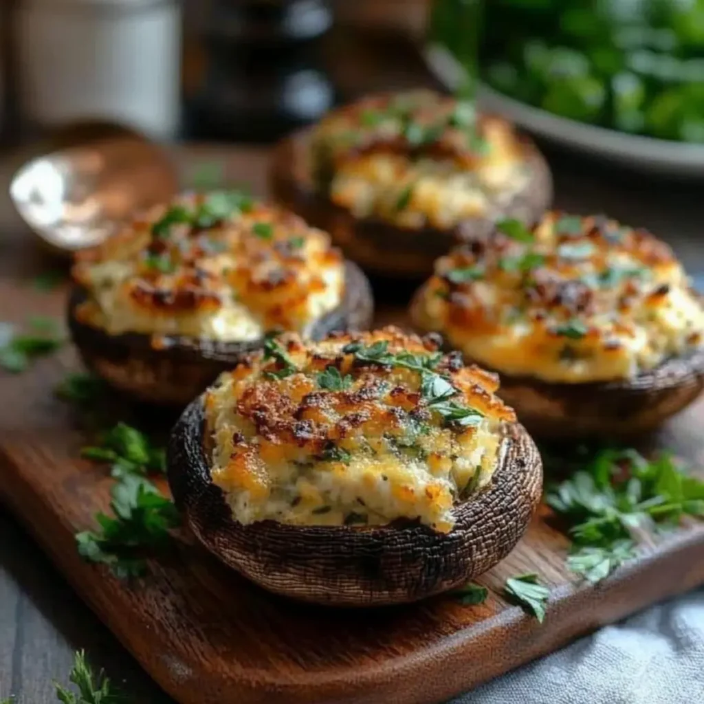 Air Fryer Stuffed Mushrooms With Cream Cheese