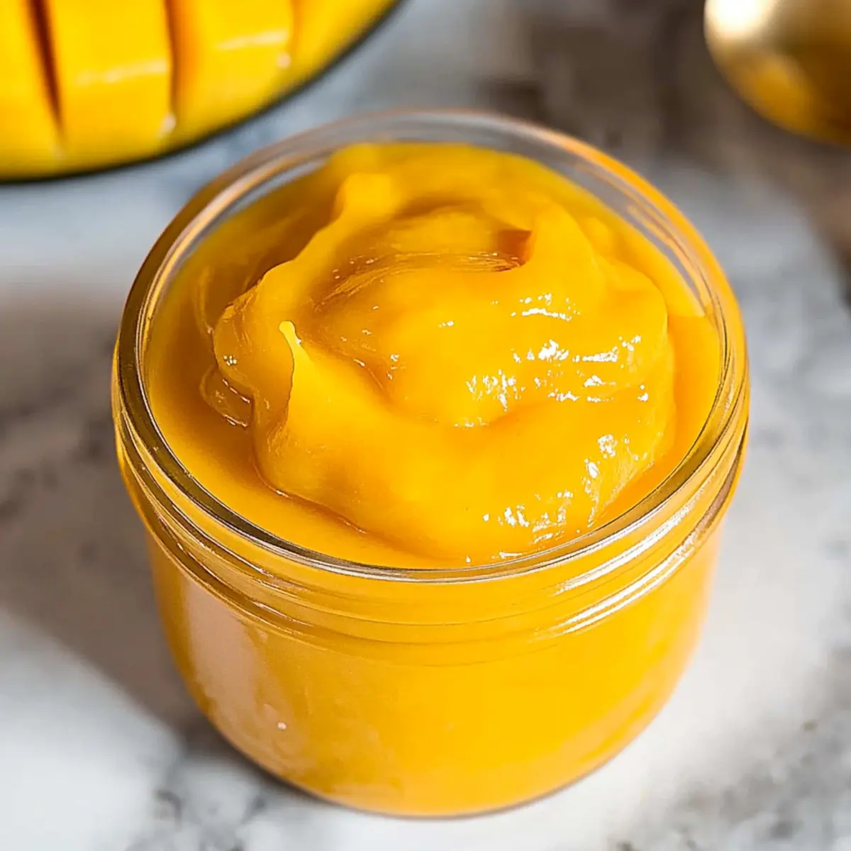 Easy Vegan Mango Curd