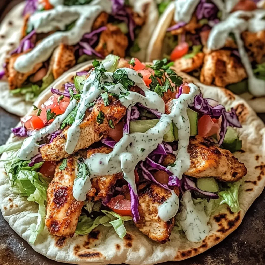 Sheet Pan Chicken Pitas