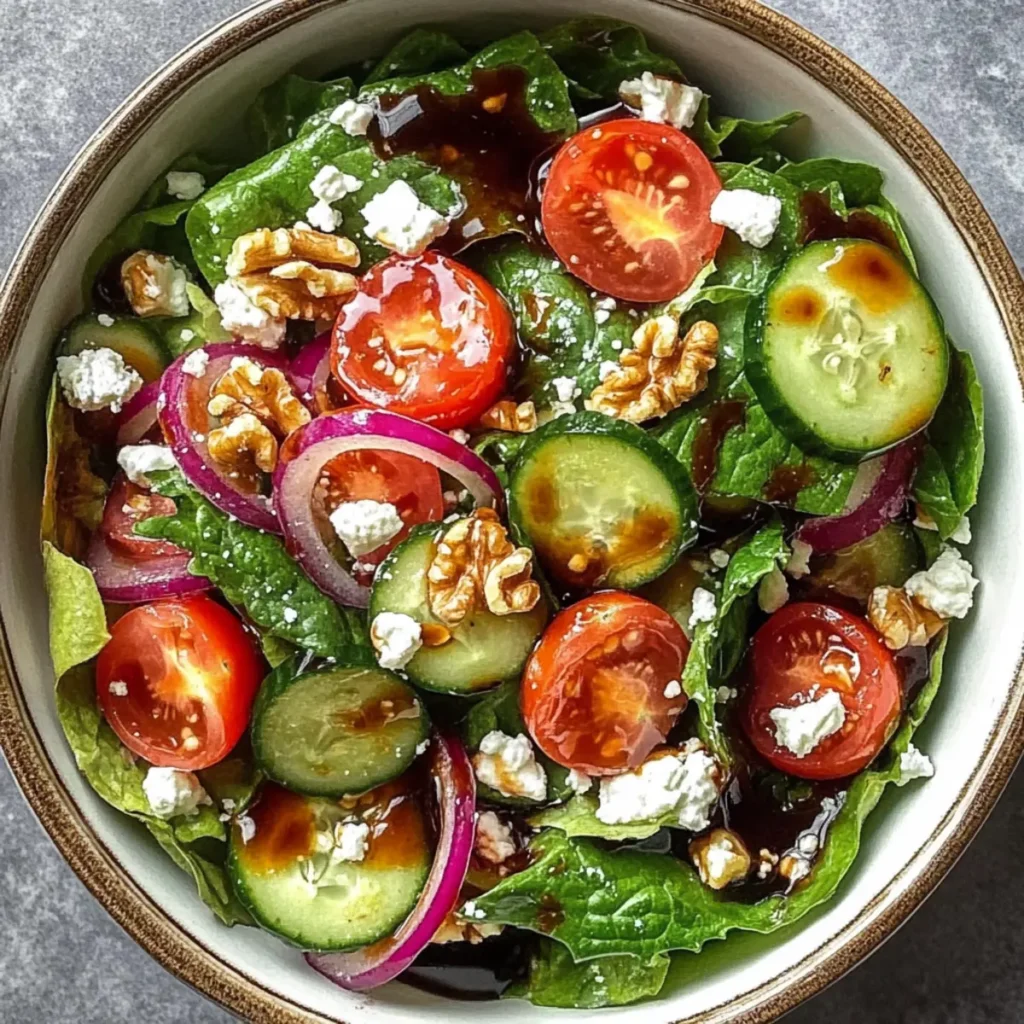 Spring Mix Salad with Balsamic Honey Dressing