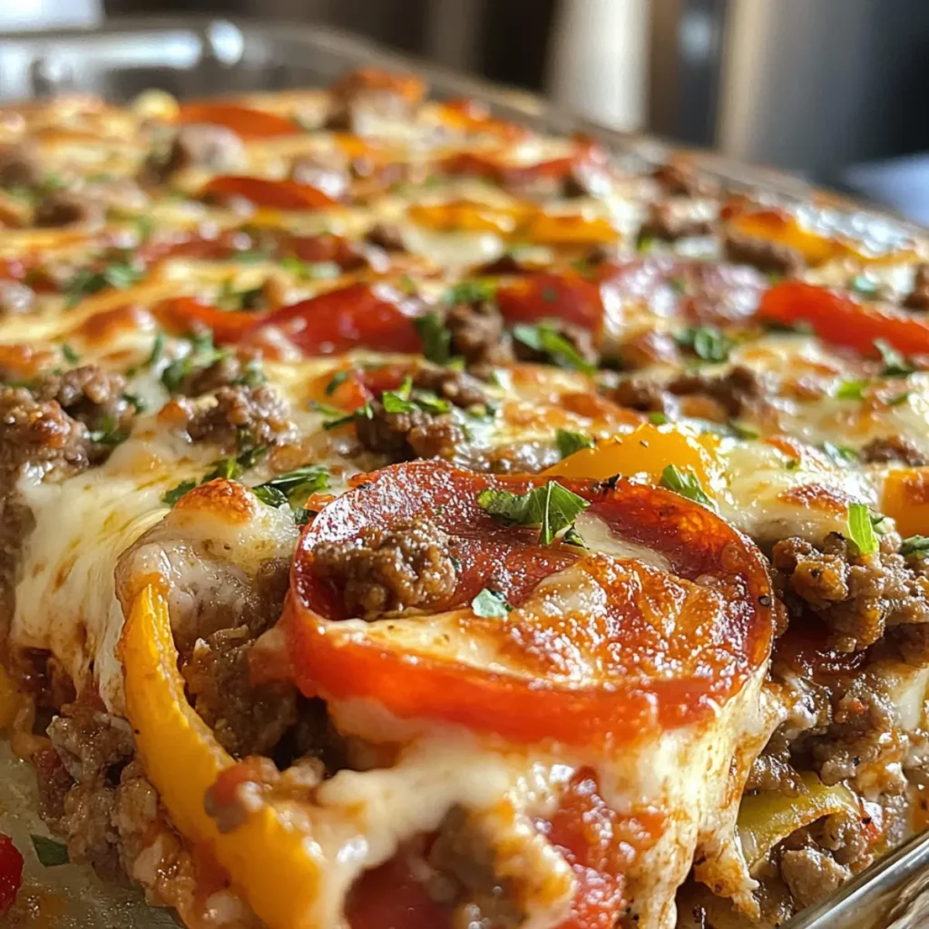 Pizza Casserole Low Carb: