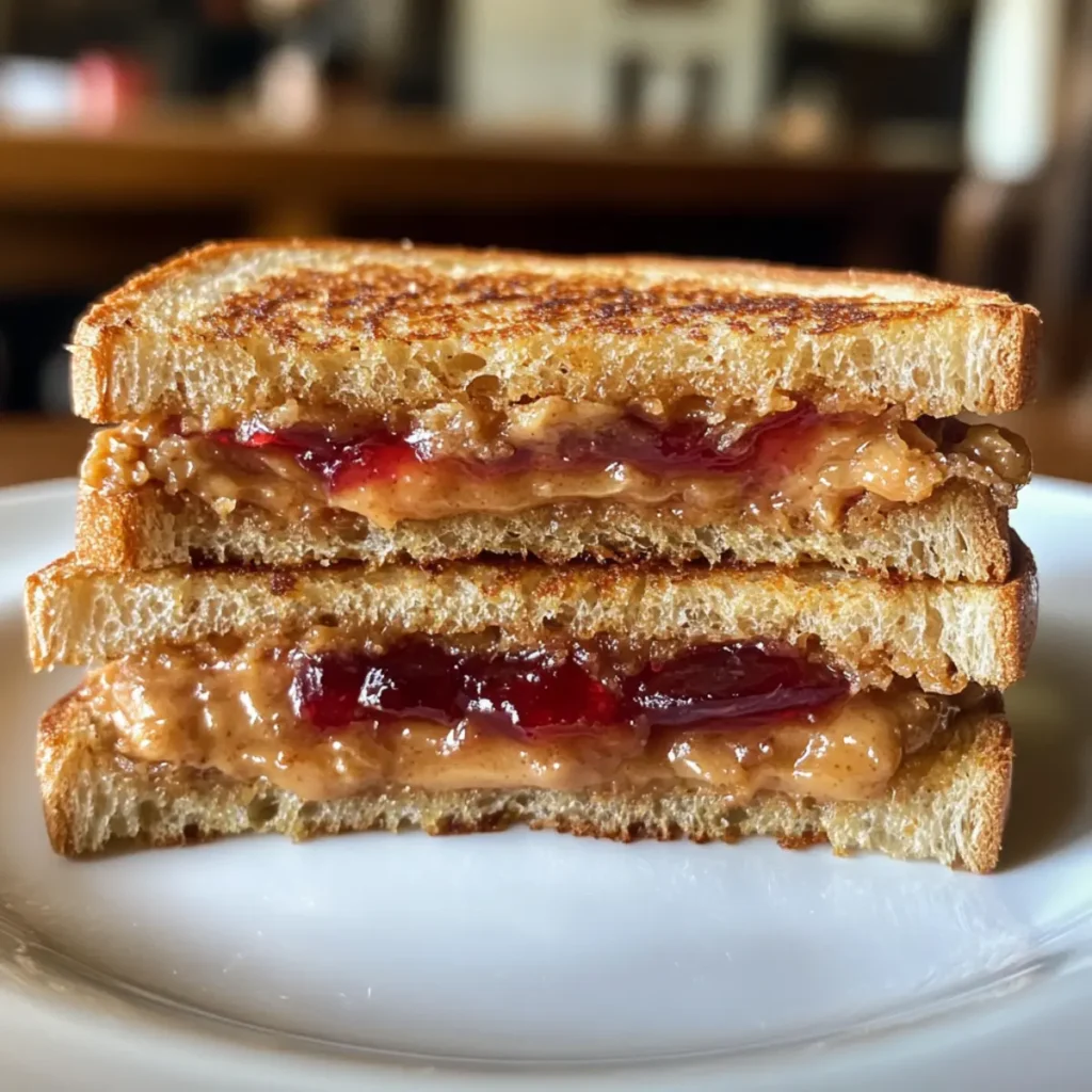 Fried Peanut Butter and Jelly Sandwich