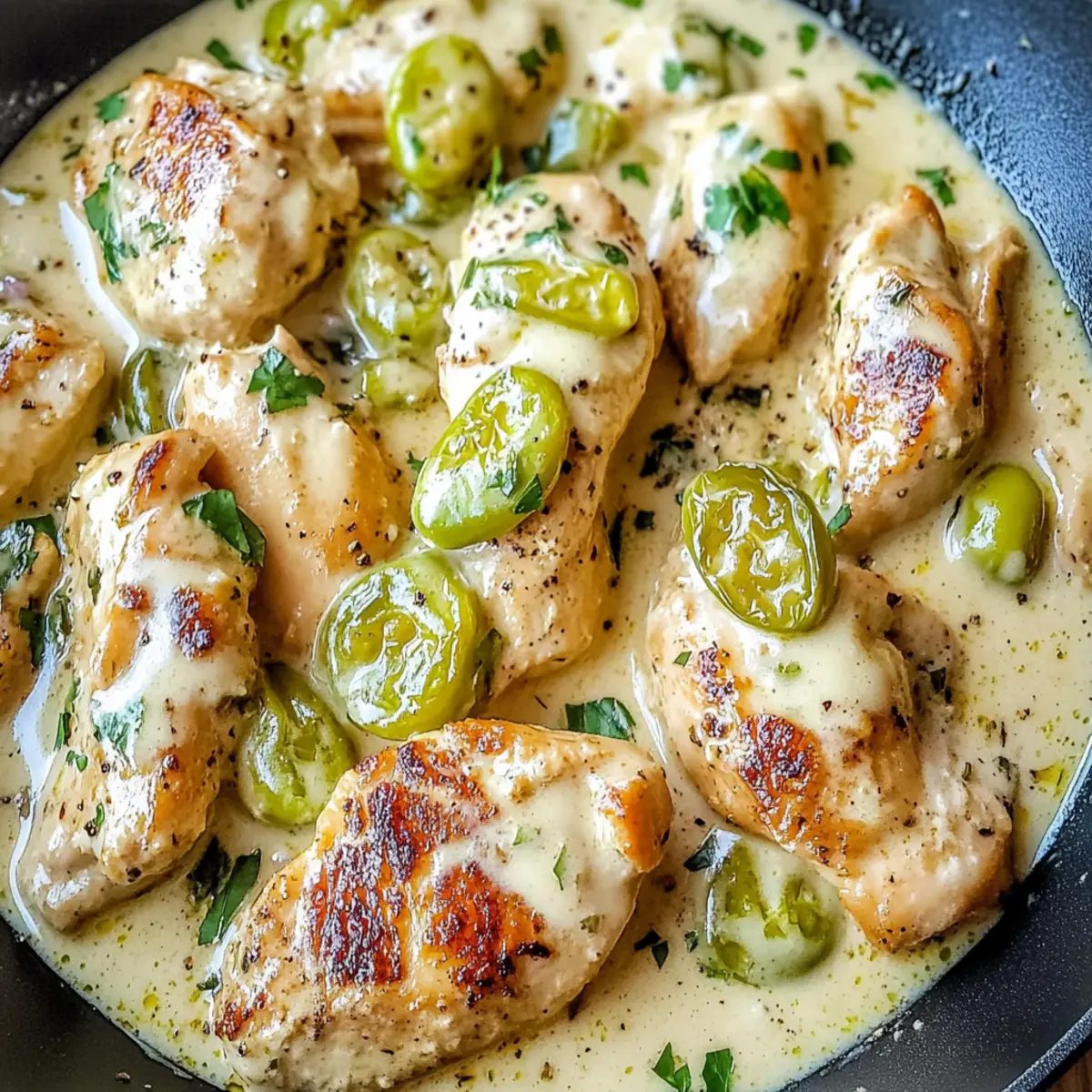 Creamy Pepperoncini Chicken Skillet