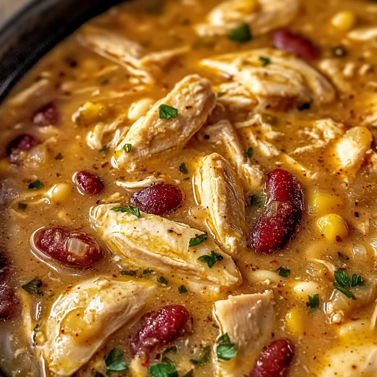 Easy Cajun White Chicken Chili