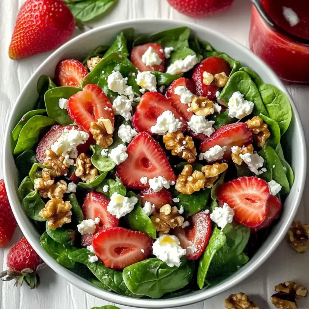 Strawberry Walnut Salad with Feta