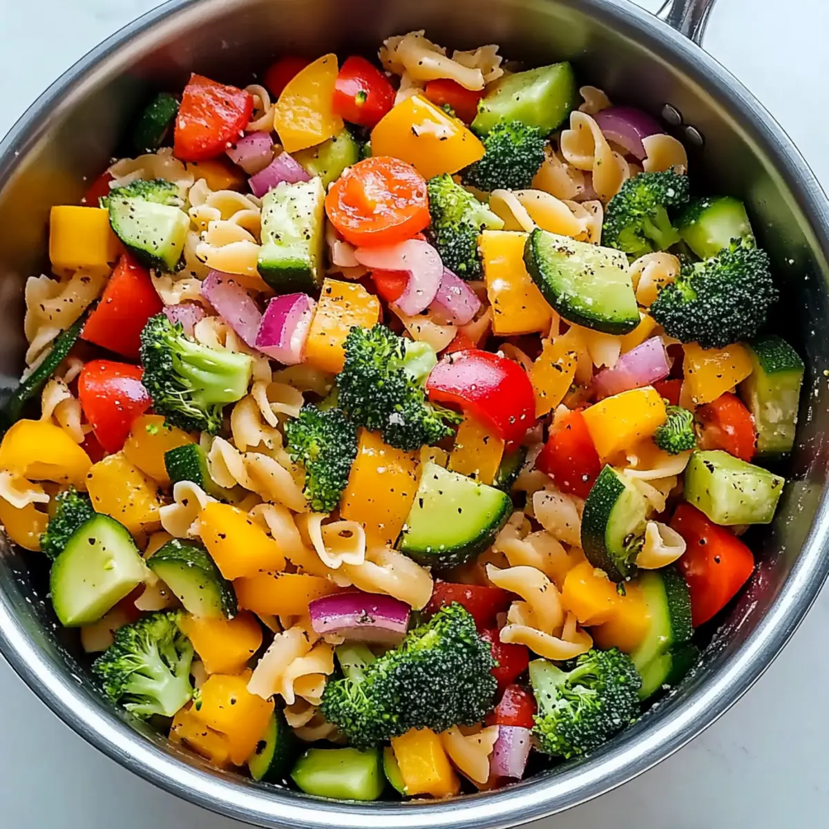 Delicious Healthy Veggie Pasta Salad