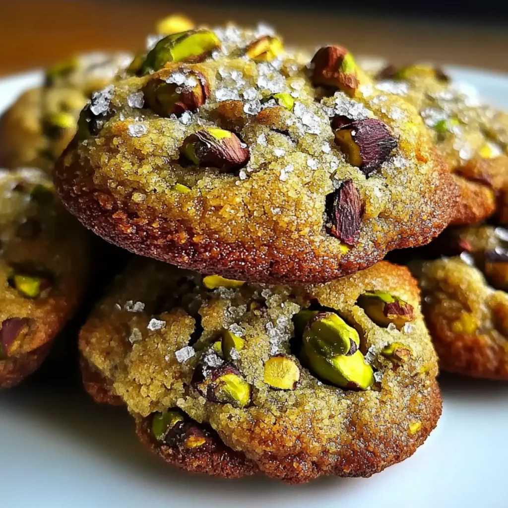 Salted Honey Pistachio Cookies
