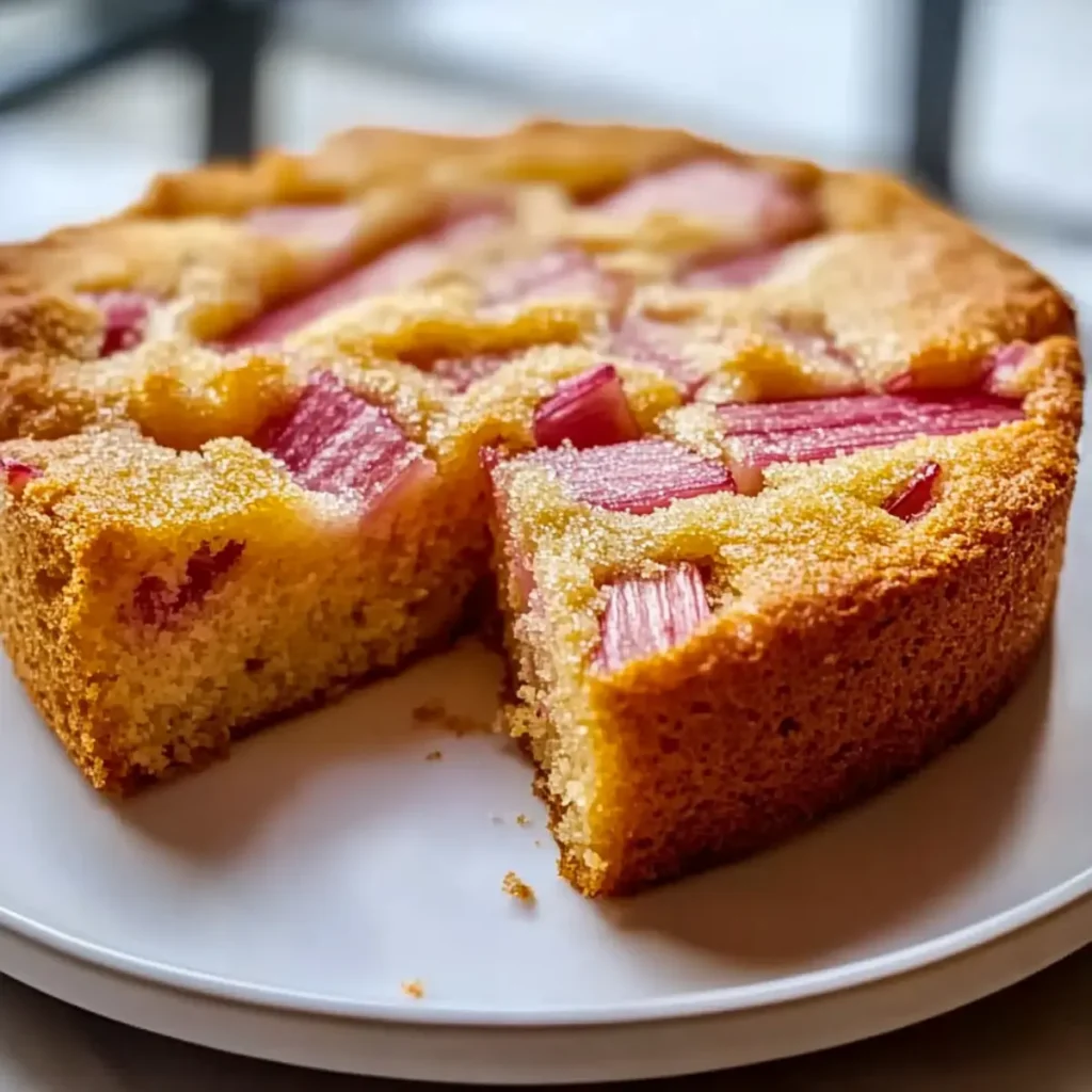 Norwegian Rhubarb Cake Recipe