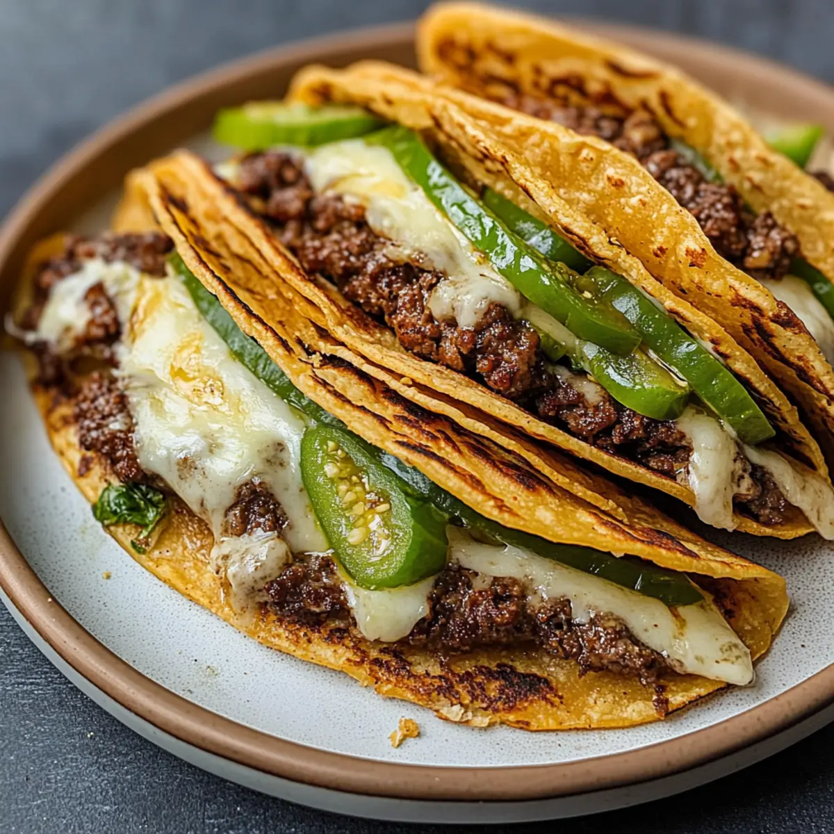 Fried Smash Burger Tacos